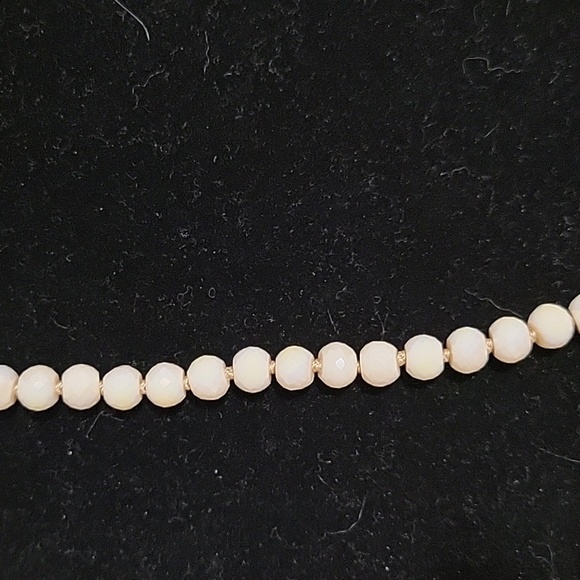 Beautiful Champagne Silverite Necklace with Copper Closure - Picture 3 of 5